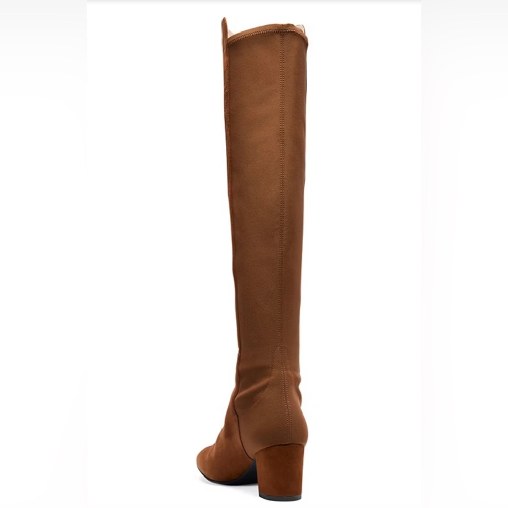 STUART WEITZMAN GILLIAN 60 CITY BOOT black Suede neoprene over the‎ knee boots - Picture 13 of 15